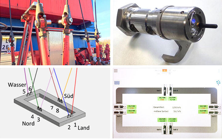 Optimization of rope force distribution in rigid rope towers by means of radio measuring axles